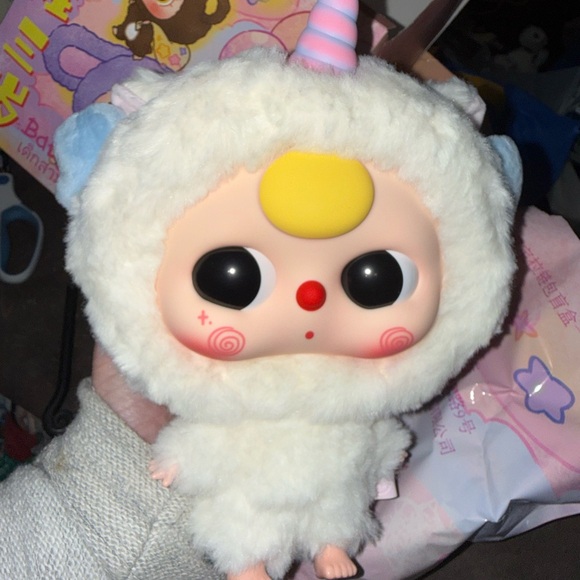 Baby Three Other - Baby Three BB3 Big Head Baby Zipper Bag Plush Unicorn